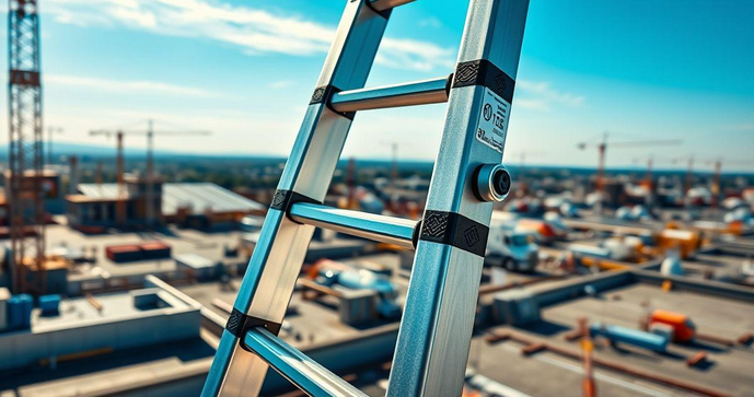 Escada em Fibra de Vidro Extensiva Profissional para Segurança e Eficiência em Trabalhos em Altura