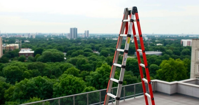 Escada de Fibra de Vidro 9 Metros: A Solução Ideal para Acessos Altos e Seguros