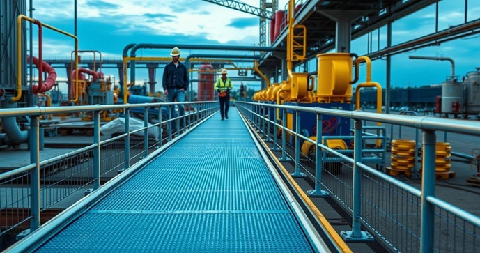 Passarela de fibra de vidro: Vantagens e Aplicações no Setor Industrial