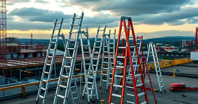 Escadas de fibra de vidro extensiva são a solução ideal para segurança e durabilidade em projetos de construção